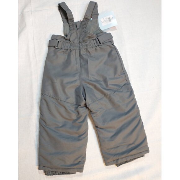 CAT & JACK Baby Toddler Snow Bibs Ski Pants Size 18M, Gray Insulated Adjustable - Picture 2 of 11